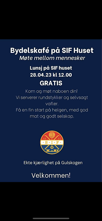 Bydelskafè - 28. april